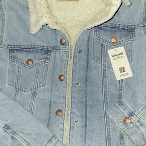 Signature by Levi Strauss Cream Faux Shearling Jacket